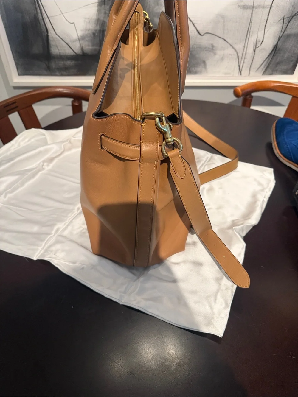 Coach Tan Leather Empire large Removable Strap purchased at Coach NYC 5th Ave